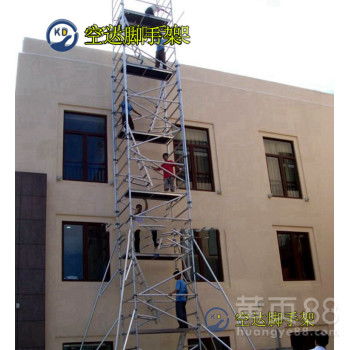 深圳龍華附近租鋁合金腳手架廠,空達(dá)鋁合金快裝腳手架登高直爬梯